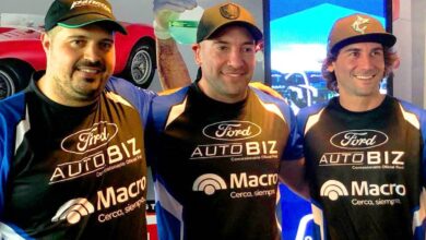 Jack, Ventricelli y De Benedictis en la presentación del Team Ford Ranger