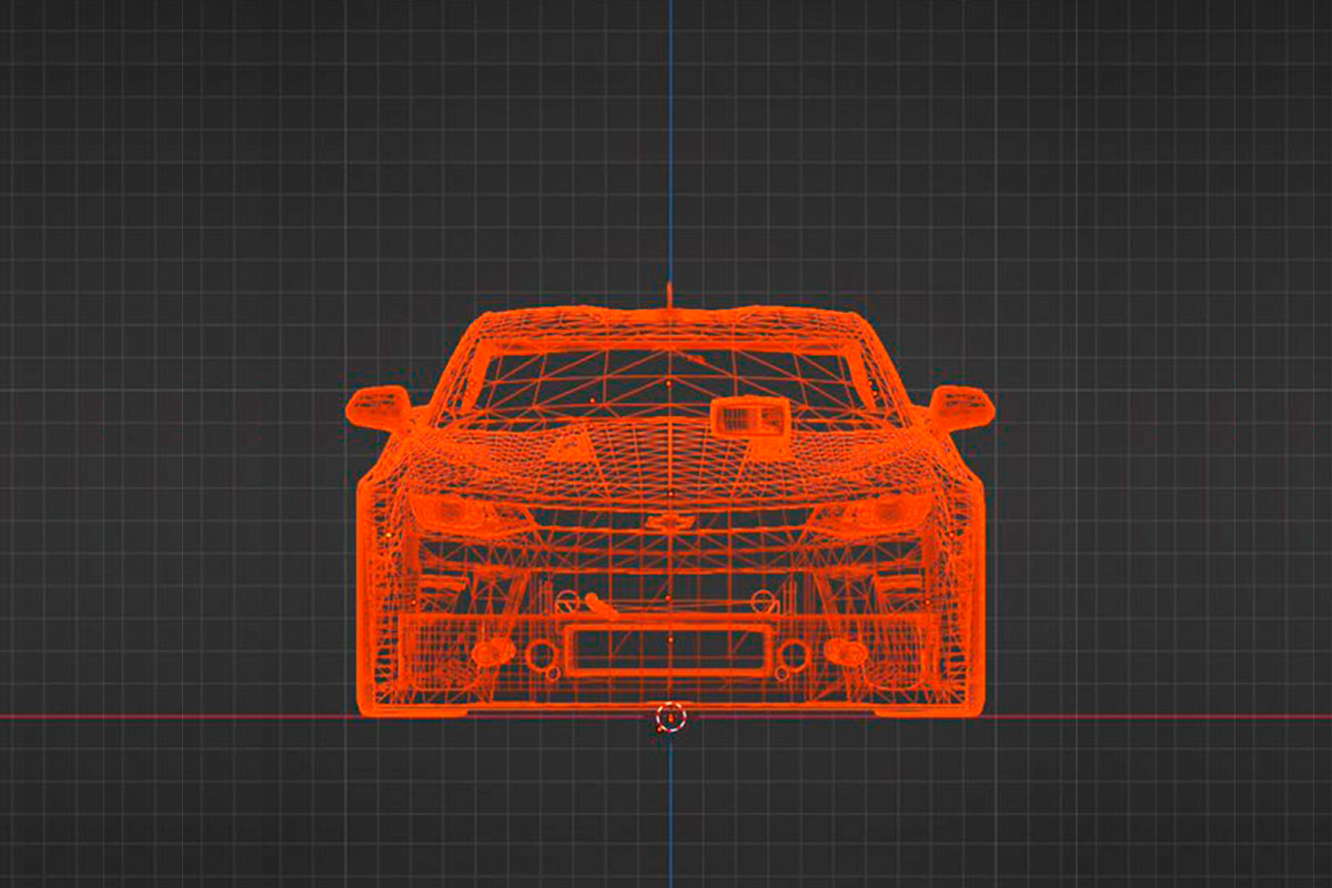 Chevrolet Camaro en 3D.