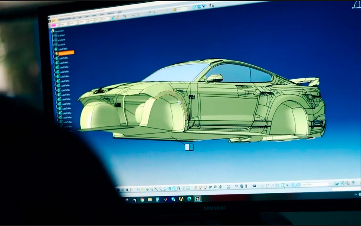Mustang de TC en 3D.