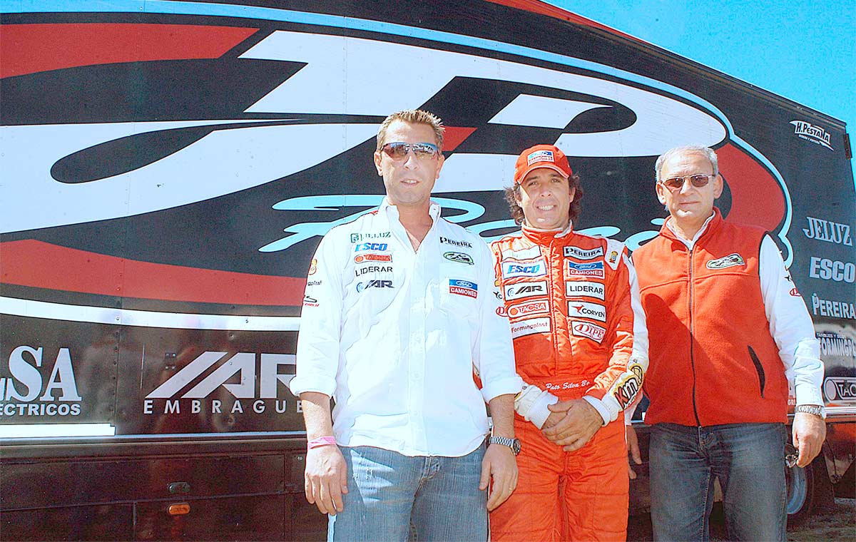 Lema, Silva y Kissling en el TC 2005.