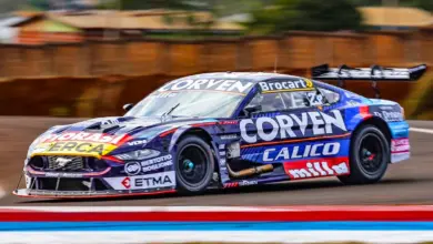 Mustang en la pista