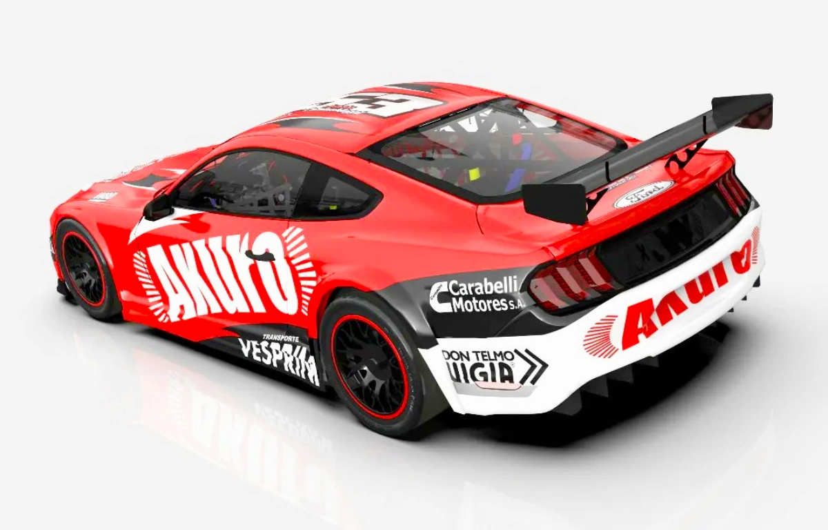 Render del Mustang