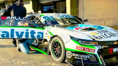 Chevrolet Camaro de Diego Ciantini en los boxes de La Plata.