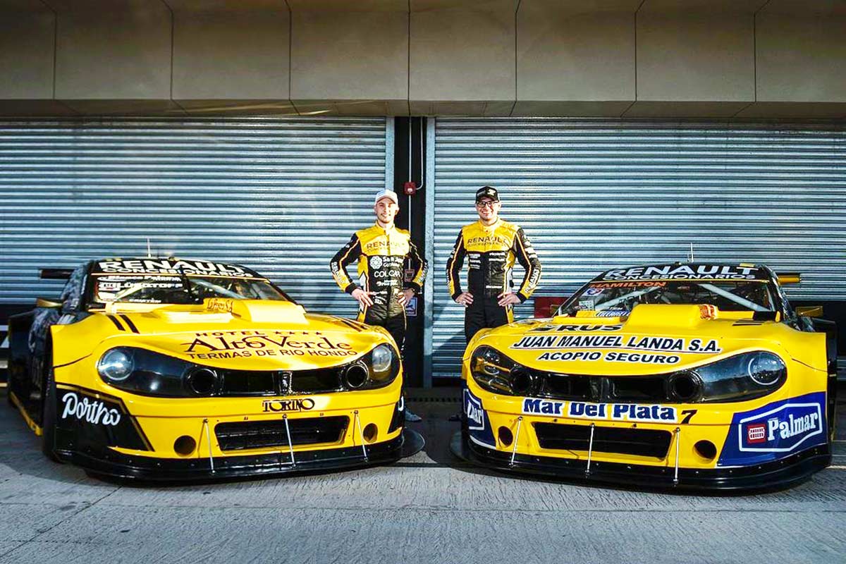 Landa y Martínez con los Torino de TC.