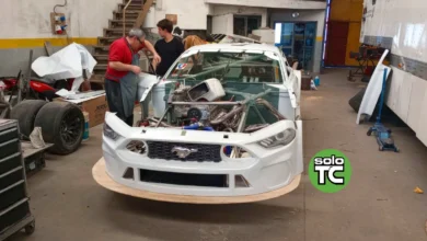 Mustang en el taller