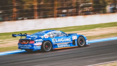 Mustang en la pista