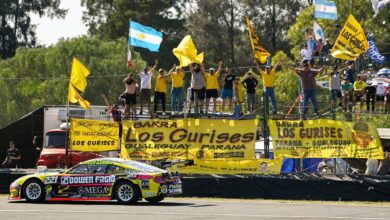 El Gurí con el Mustang de TC en Paraná.