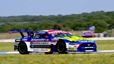 Mustang en la pista